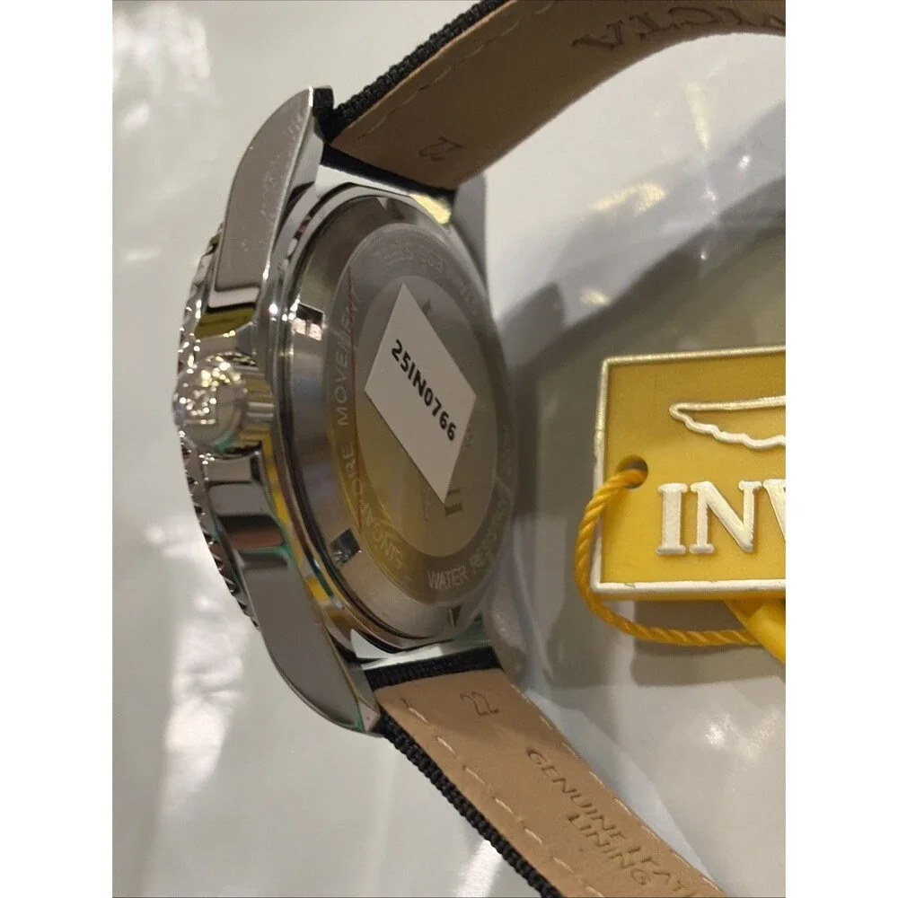 Invicta Pro Diver Men’s Watch Black Band Red Stitches 50534